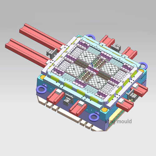 3D Drawing Of Single-sided Pallet Mold