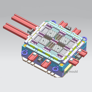 3D Drawing Of Single-sided Pallet Mold details